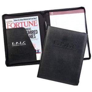 Zippered Leather Decision Maker Portfolio