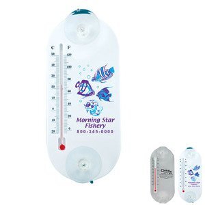 Large Acrylic Oval Temperature Gauge