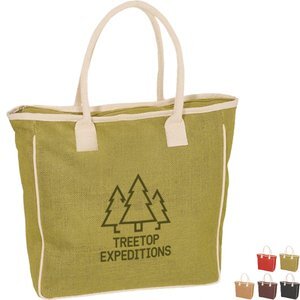 Seville Jute Canvas Tote