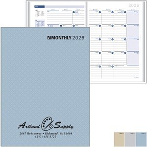Printed Weave Monthly Desk Planner, 7" x 9-7/8"