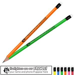 Rookie Dog/Firefighters Are Our Friends Neon Pencil