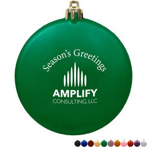 Flat Round Unbreakable Ornament, 3"