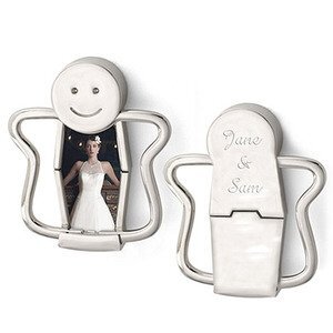 Happy Face Photo Key Holder