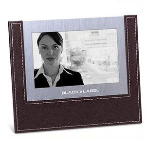 Leather Trim Photo Frame