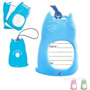 Cat Shaped Aluminum Luggage Tag