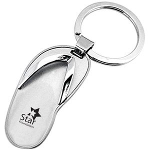 Flip-Flop Sandal Metal Key Chain