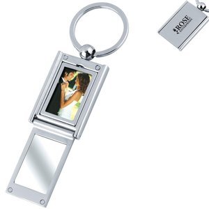 Rectangle Photo Frame/Mirror Key Chain