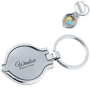 Round Photo Frame/Mirror Key Chain