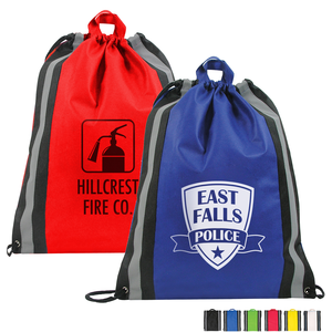 Drawstring Sport Packs & Cinchpacks by Fire & Public Safety Awareness  Promotional Products