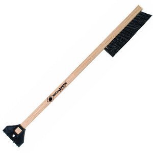 Wood Snowbrush w/ Ice Scraper, 24"