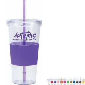 Frisco Double Walled Preppy Stripes Personalized Tumbler, 30-oz Cup