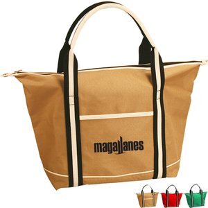 Palm Beachy Polycanvas Zipped Tote