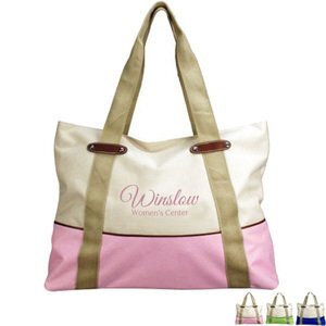 Ashley Two-Tone Polycanvas Tote