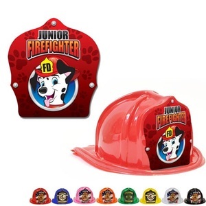 Chief's Choice Kid's Firefighter Hat, Dalmatian Paw Print Design, Stock