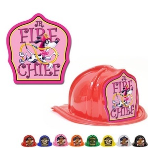 Chief's Choice Kid's Firefighter Hat, Jr. Fire Chief Pink Design, Stock