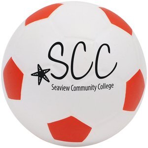 Foam Soccer Ball w/ Painted Pentagons, 4"