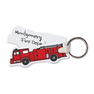Fire Truck Key Tag