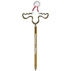 Moose w/ Holiday Hat InkBend Standard™ Pen