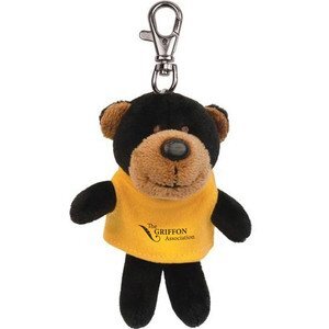 Black Bear Wild Bunch Plush Key Tag