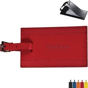 Leeman™ Majestic Leather Luggage Tag