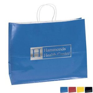 Gloss Finish Paper Shopper, 16" x 12", Colors