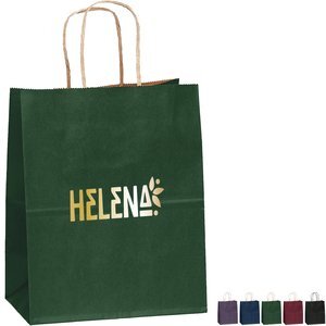 Matte Paper Shopper Bag, 7-3/4" x 9-3/4"