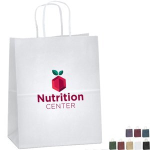 Matte Paper Shopper Bag, 7-3/4" x 9-3/4"