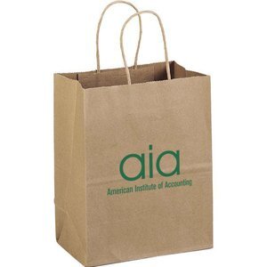 Eco Paper Shopper Bag, 7-3/4" x 9-3/4"