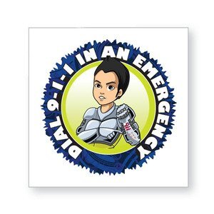 Dial 911 in an Emergency Temporary Tattoo, Stock