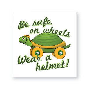 Be Safe on Wheels Temporary Tattoo, Stock