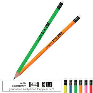 Dial 911 Neon Pencil