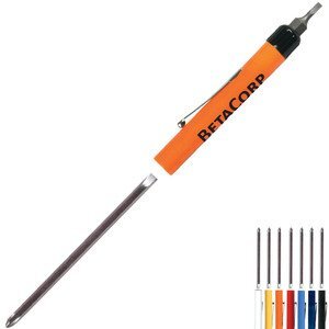 Hex-Bit Top Screwdriver w/ Reversible Standard-Phillips Blade