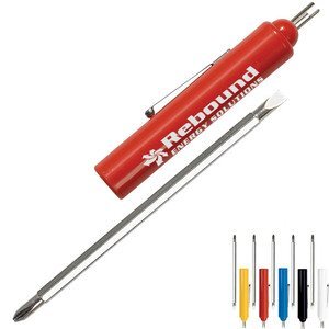 Reversible Standard-Phillips Blade Screwdriver w/ Valve Stem Top
