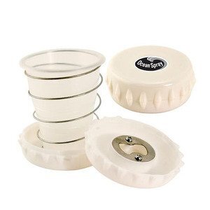 Travel Collapsible Cup w/ Bottle Opener Lid, 6oz.