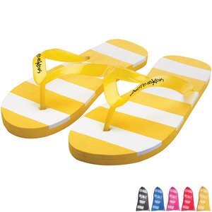 Striped Flip Flops, Adult