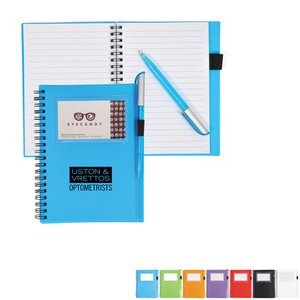 Spiral Notebook w/ Card Slot, 7" x 5-2/5"