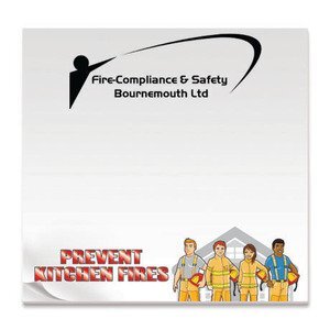 Prevent Kitchen Fires, 25 Sheet Sticky Pad