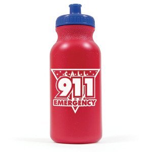 Patriotic Call 911 Emergency Bike Bottle 20oz., Stock