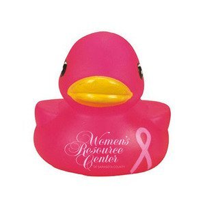 Pink Ribbon Rubber Awareness Duck