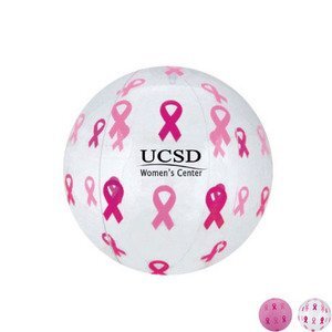 Pink Ribbon Beach Ball, 16"