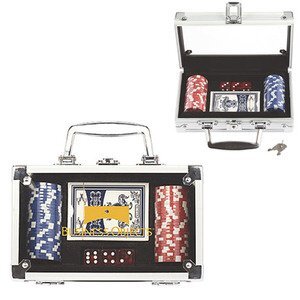 Poker Set in Aluminum Case w/ 50 Chips