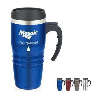 Tribune Stainless Steel Travel Mug, 16oz.