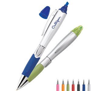 Silver Blossom Pen & Highlighter Combo