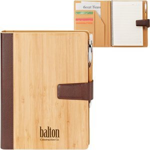 Bamboo Journal w/ Vinyl Trim, 9-1/4" x 7-1/16"