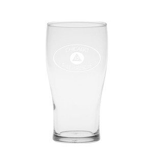 Deep Etched Pub Glass, 16oz.