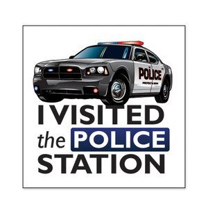 I Visited the Police Station Temporary Tattoo, Stock