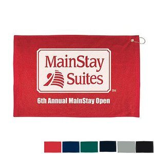 Full Color Terry Velour Jersey Shaped Custom Golf Towel - 22 x 23