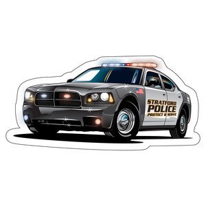 Police Car Die-Cut Car Magnet