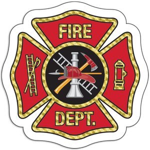 Maltese Cross Die-Cut Car Magnet