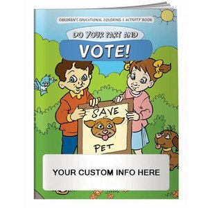 Do Your Part and Vote Coloring Book